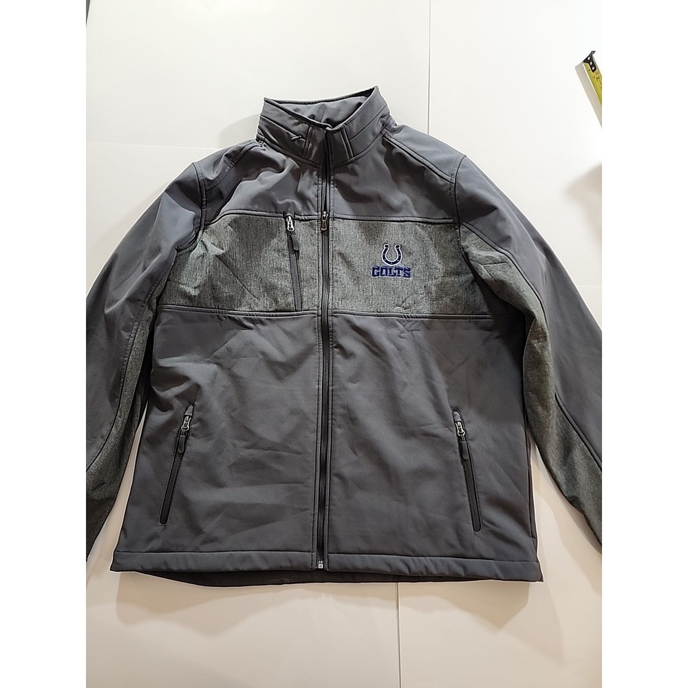 Dunbrook Premium Mens Indianapolis Colts Gray Jacket With Removable Hood NEW 2XL